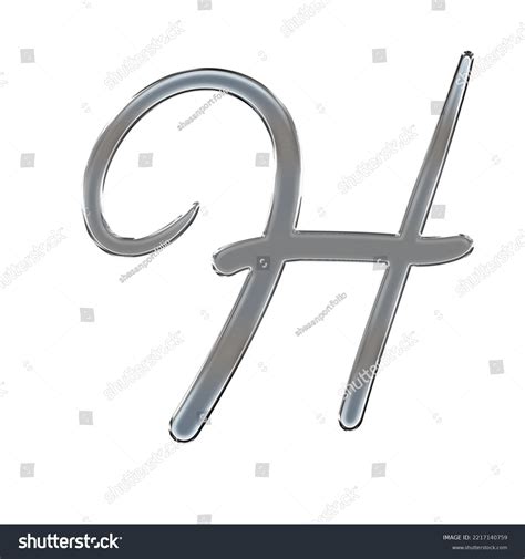 Silver Font Typography Stainless Silver Fonts Stock Illustration ...