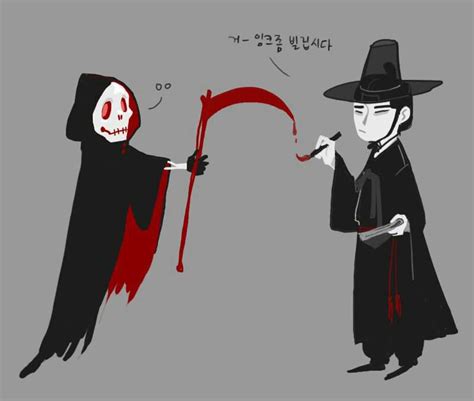 Korean folklore characters: The Joseung Saja/Grim Reapers | Korean ...