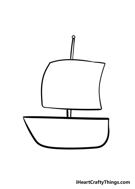 Boat Drawing - How To Draw A Boat Step By Step - Stdavidsdayrun.com