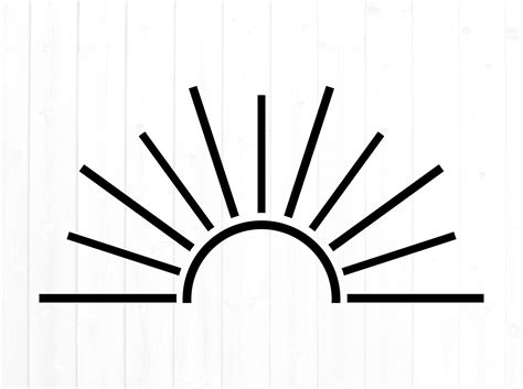 Half Sun SVG for Cricut Sun Svg for Commercial Use Cut File - Etsy UK