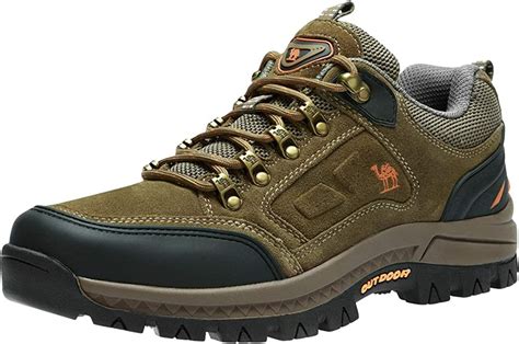 CAMEL CROWN Scarpe da Trekking Basso Uomo Camoscio Antiscivolo ...