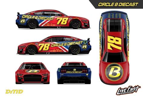 BJ McLeod 2022 Circle B Diecast - Charlotte 1:24 Nascar Diecast