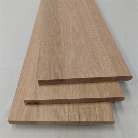 11.5 in x 1 in Red Oak Bullnose Stair Treads 42, 48, 54 in at ...