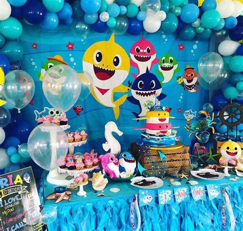 Baby Shark Birthday Party Ideas | Photo 9 of 11 | Catch My Party Shark ...