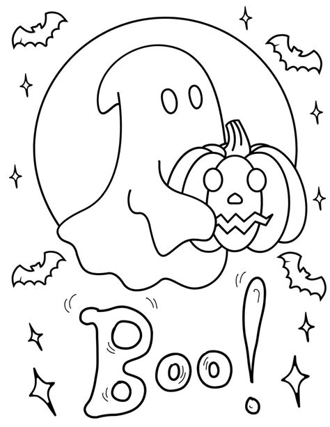 Halloween Coloring Pages For Witch Spooky Pumpkin | ubicaciondepersonas ...