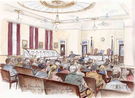 Court Artist Art Lien | Courtroom sketch, Art, Artist art