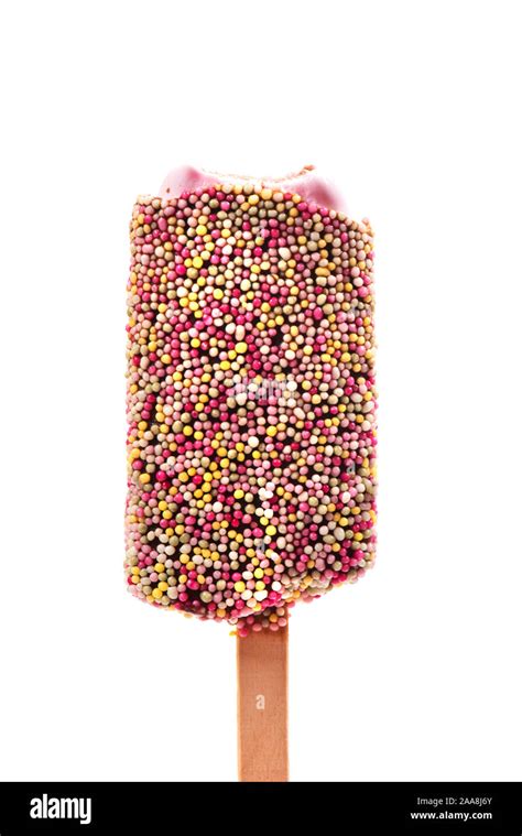 Ice cream on stick Stock Photo - Alamy