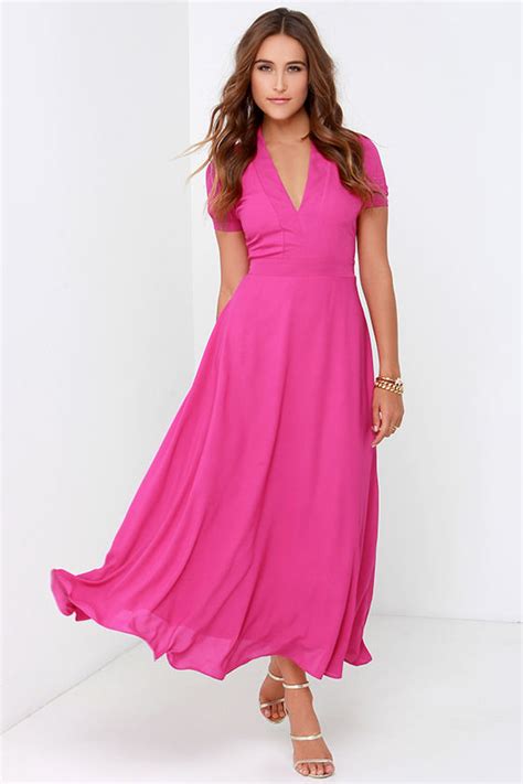 Cute Fuchsia Dress - Fuchsia Midi Dress - $65.00 - Lulus