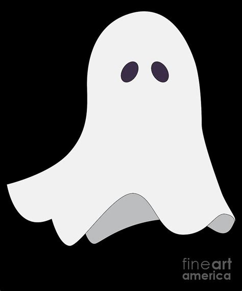 Funny Ghost Scary Creepy Spooky Halloween Digital Art by TeeQueen2603