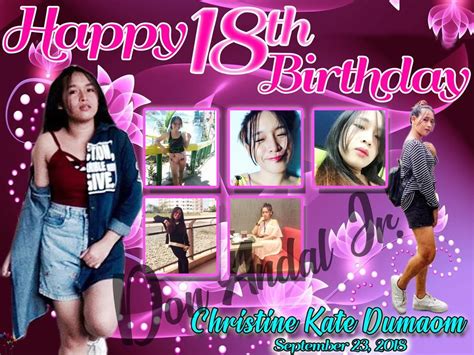 60th Birthday Tarpaulin Layout