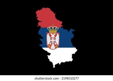 Serbia Map Filled Serbia Flag Texture Stock Illustration 2198510277 ...