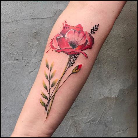 60 Beautiful Poppy Tattoo Designs for Women | TattooAdore