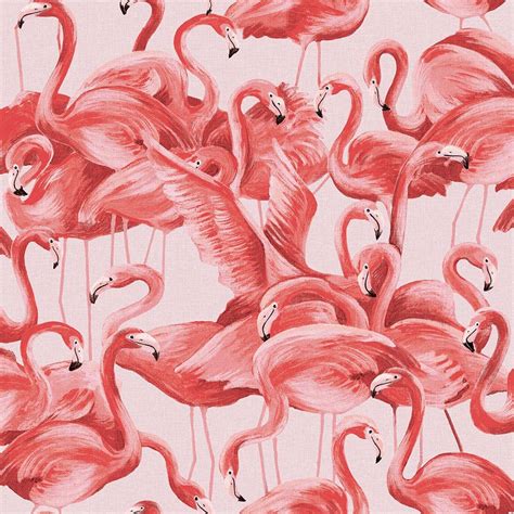 Tempaper Flamingo Cheeky Pink Peel and Stick Wallpaper (Covers 28 sq ...