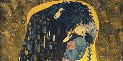 Studio Ghibli Fan Gorgeously Combines Gustav Klimt's 'The Kiss' with ...