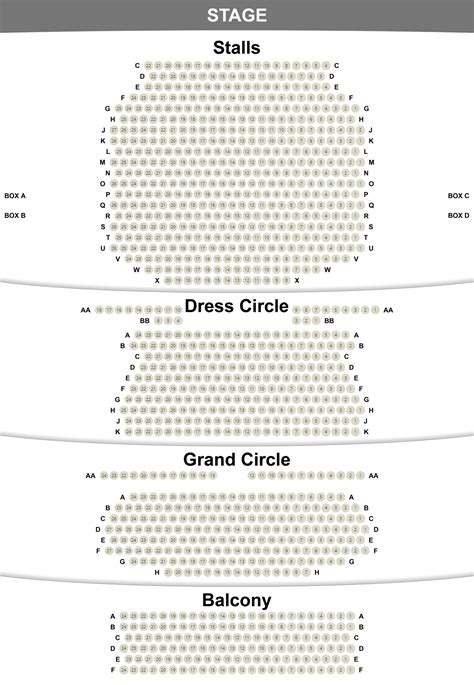 Novello Theatre Seating Plan