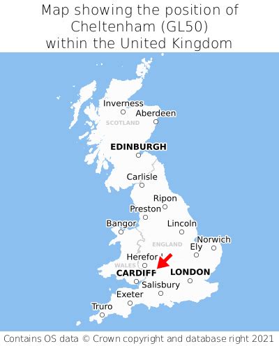 Where is Cheltenham? Cheltenham on a map