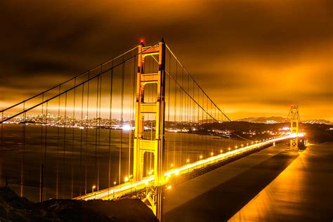 Golden Gate Bridge at Night Photograph by Cullen McHale - Fine Art America