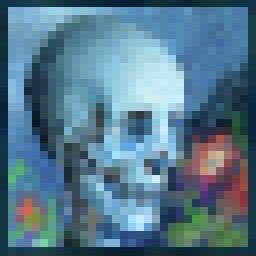 minecrafr skull and roses | Minecraft pixel art, Painting minecraft ...