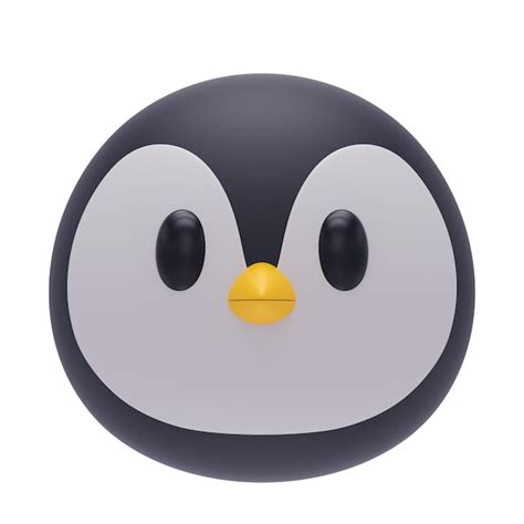 Premium Photo | Penguin emoji 3d icon