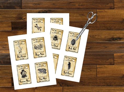 Witch Apothecary Labels, Halloween Labels, Potion Ingredient Labels ...