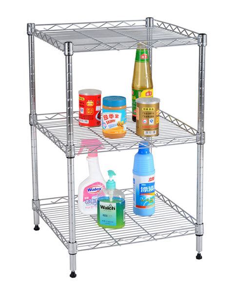 Kitchen Wire Rack Shelving with 3-Tier - Kitchen Shelving and Wire Shelf