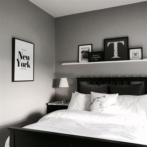 gray black and white bedroom ideas - Interior Design Styles