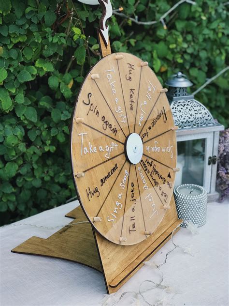 Wedding Outdoor Game Spin the Wheel Game with Custom Tasks | Etsy