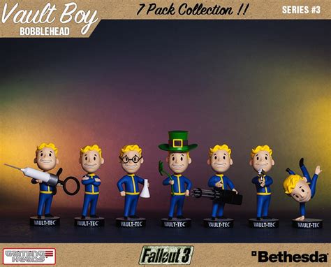 Fallout® 3: Vault Boy 101 Bobbleheads - Series Three 7 Pack | Gaming Heads