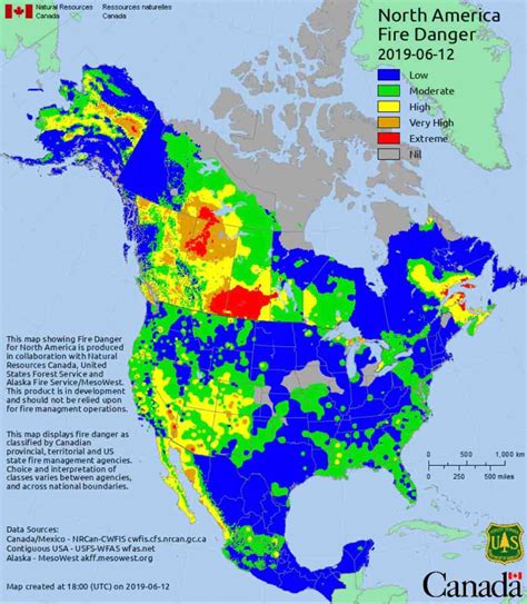 Canada Wildfire Map Usa