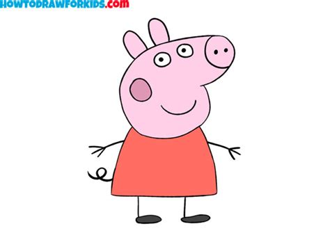 How to Draw Peppa Pig - Easy Drawing Tutorial For Kids