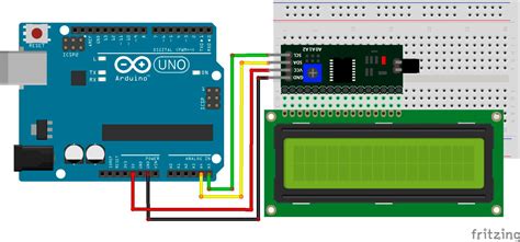 Arduino Uno And 16x2 Lcd Display W 4 Push Button And 2 Potentiometers ...