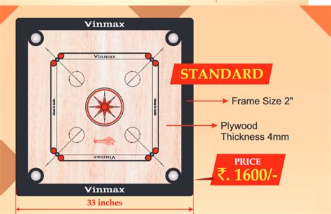 For Home,Tournament Standard Size Carrom Board at Rs 1700/piece in Chennai