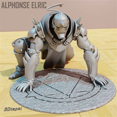 STL file Alhponse Elric armor - Full Metal Alchemist 👾・3D print object ...