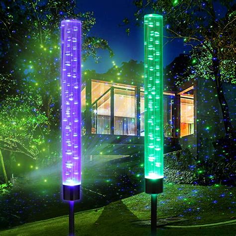 Garden Bubble Lights Outdoor Solar Acrylic Bubble Lights Waterproof ...