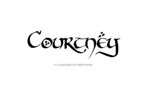 Courtney Name Tattoo Designs