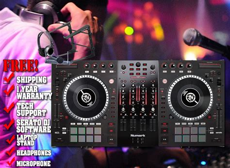 Numark NS7 2 DJ Controller with Serato DJ software for DJ's and Clubs