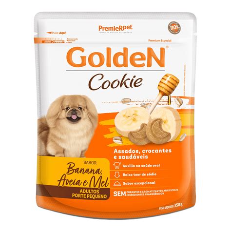 Biscoito Premier Pet Golden Cookie Banana Aveia E Mel Para Cães Adultos ...