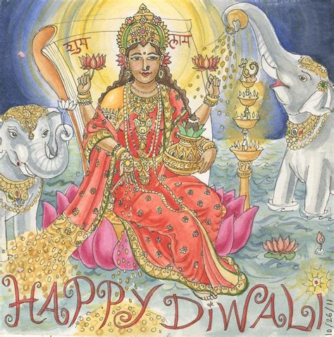 Happy Diwali Painting by Jennifer Mazzucco