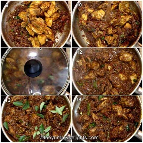 Kerala Chicken Roast Recipe - The Yummy Delights