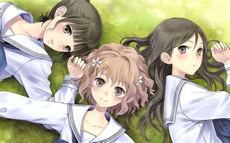 Cute For 3 Best Friends list, anime girl bff HD wallpaper | Pxfuel