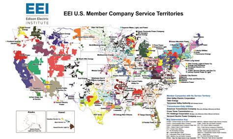 Edison Electric Institute U.S. Member Company Service Territories [1349 ...