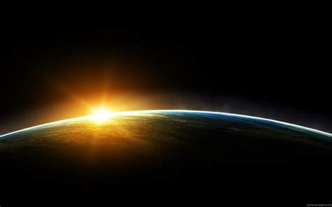 HD wallpaper: Sun behind the Earth in space, planet earth | Wallpaper Flare