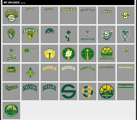 New Seattle SuperSonics Logo Uploads (PS4 only) : r/NBA2k