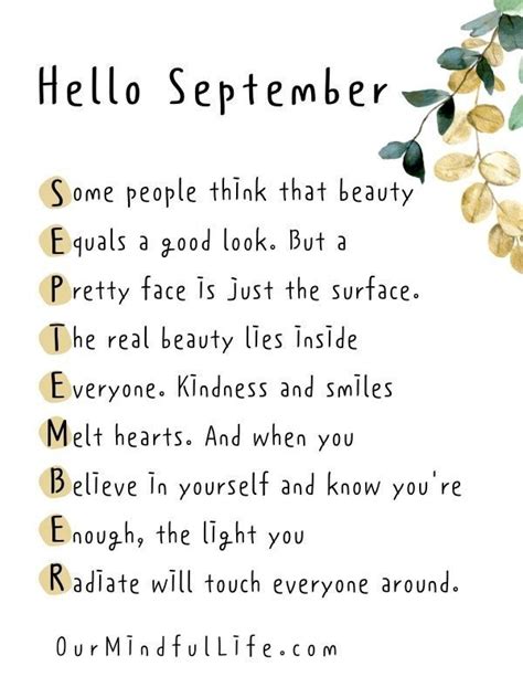 32 September Quotes To Fall In Love With The Month - Our Mindful Life ...