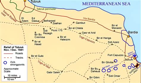 Relief of Tobruk, Operation Crusader, WWII (November 27 1941) [1365 x ...