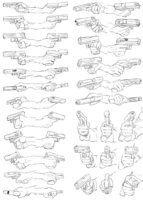 Sketch Hand Holding Gun Drawing Create digital artwork to share online ...