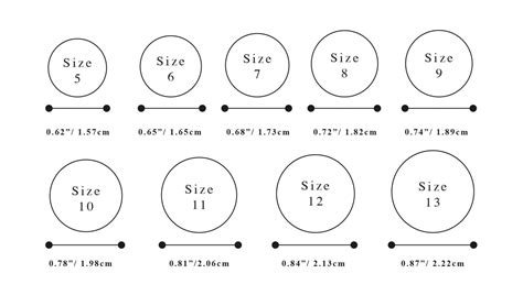 Printable Ring Size Measurement