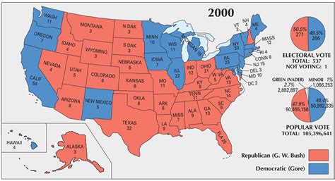 US Election of 2000 Map - GIS Geography