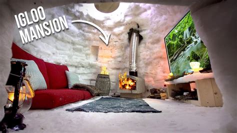 I Built an IGLOO TINY HOUSE - YouTube