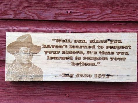 John Wayne quote on rough barnwood. by AndersonsCountryCrnr | John ...